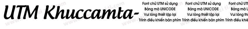 UTM Khuccamta字体转换